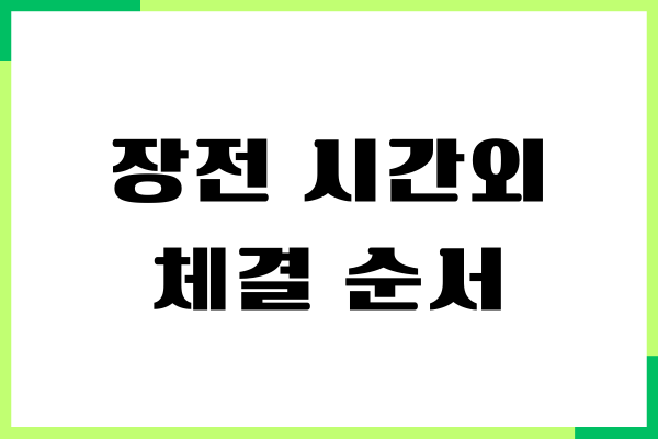 장전 시간외 체결 순서, 거래 시간, 단일가 매매 방법